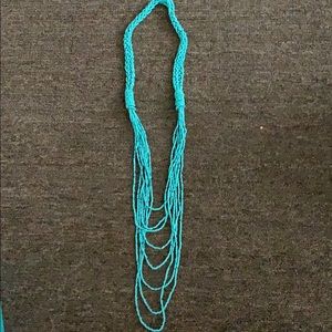 Layered long necklace